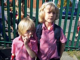 Long haired blond brothers II
