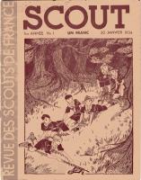 "Revue "SCOUT" N°1 du 20 Janvier 1934"  Boys and Scouts of Pierre Joubert