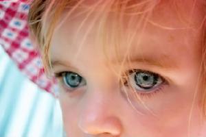 Little Girls with Pacifier and beautiful Eyes 3