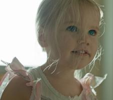 Little Girls with Pacifier and beautiful Eyes 1