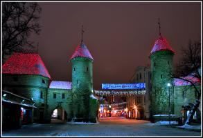 Old Tallinn after midnight