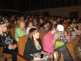 Выступление рукооводителей  христианских общин Воронежа на пасхальном концерте 15 апреля 2012 г