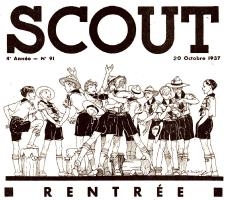 "Revue SCOUT n°91 du 20-10-1937" Boys and Scouts of Pierre Joubert