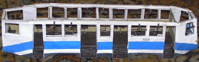 Модель трамвая КТМ-8К №5129