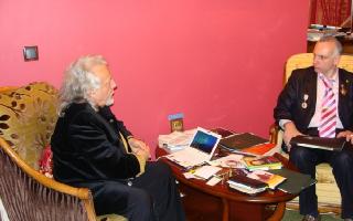 Князь Валерий Дмитриев (Императорское общество России) и Майкл Моргулис в Москве 21.10.2009