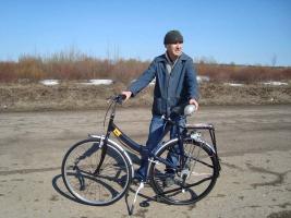 Городской велосипед "Комсомолец 2" с эллипсным приводом
